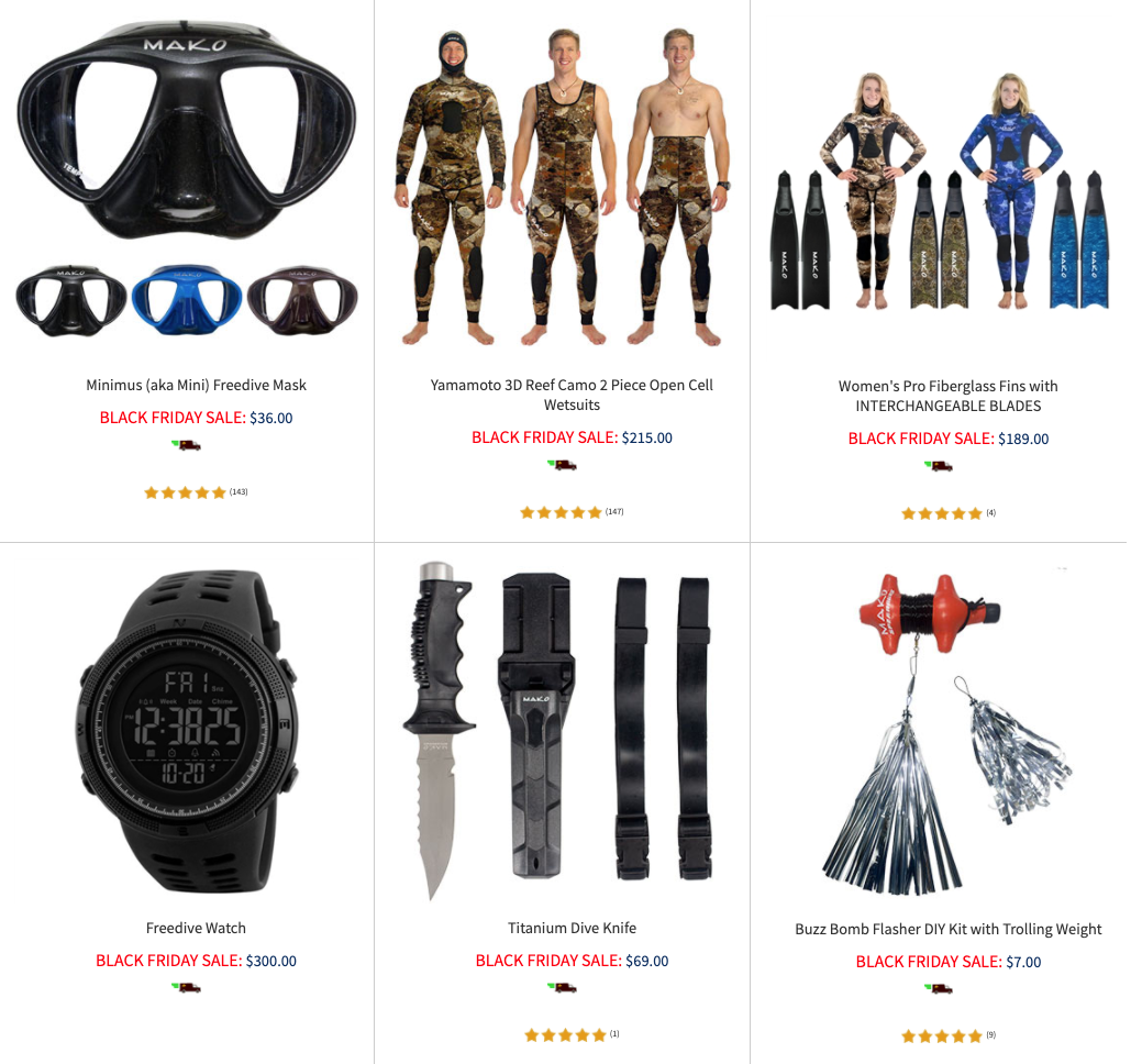 MAKO Black Friday Sale! -  - The World's Largest Spearfishing  Diving Boating Social Media Forum