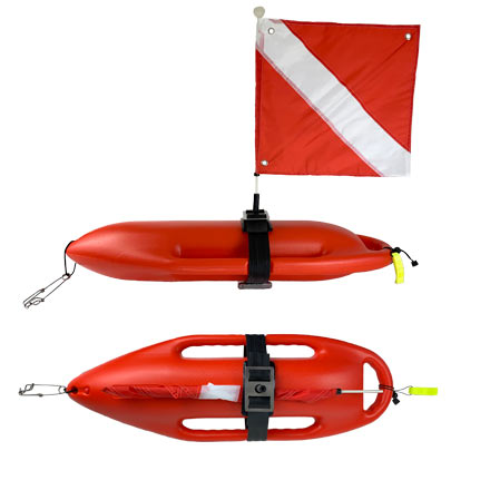 Spearfishing Buoy Seac PVC Diving Buoy With Flag And 20m Rope Spear Fishing  Float