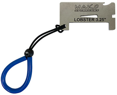 lobster gauge with elastic wrist lanyard