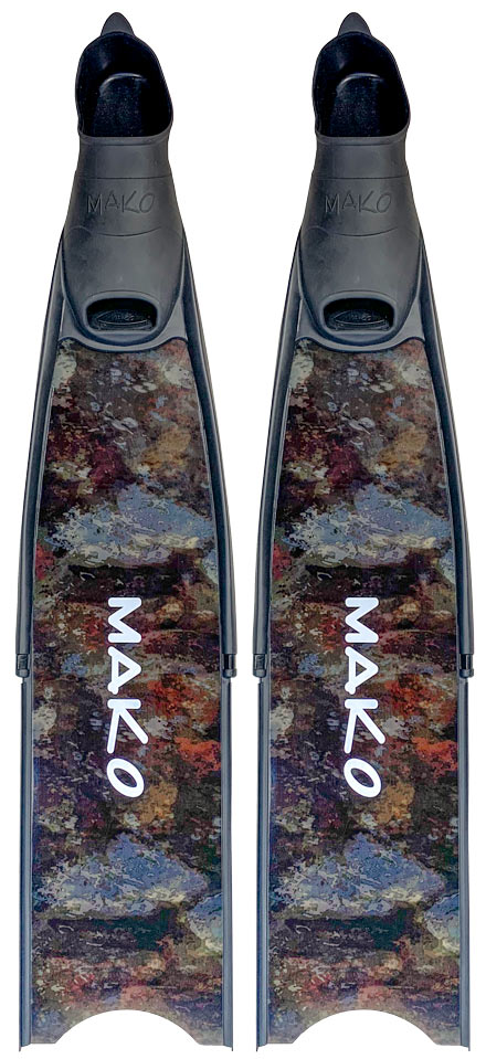 pro fiberglass fins available in Black, 3D Reef Camo and 3D Blue Camo